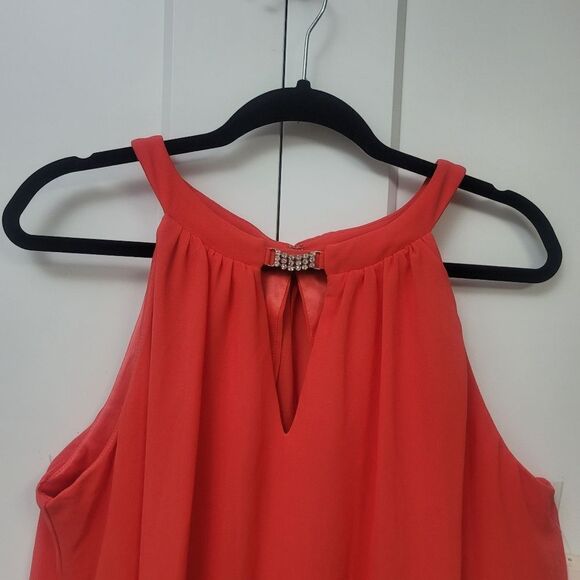 Eliza J. Tiered Halter Flounce Hem Popover Dress, 14 - Picture 5 of 11